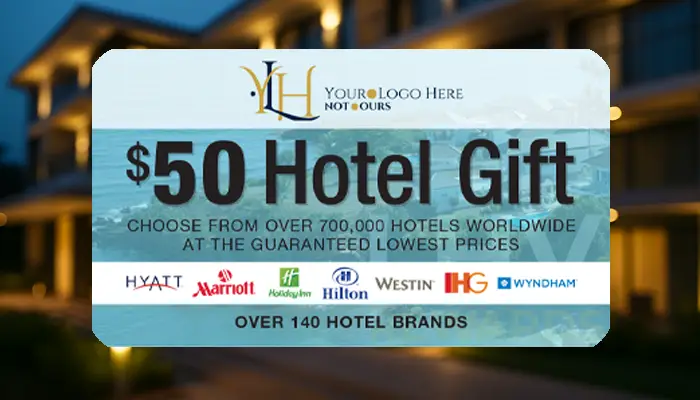 $50 hotel gift certificate image